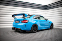 BMW M2 F87 2016-2020 Street Pro Sidoextensions + Flaps Svart/Röd + Blanka Flaps Maxton Design