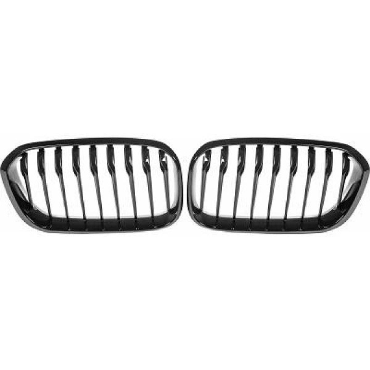 BMW 1-Serie F20 2015-2019 Enkelribbad Blanksvart Sportgrill / Njurar Performance-Look i gruppen Välj bilmodell / BMW / 1-serie 2-serie (F20-F23) 2011-2019 / Styling / Grill hos DDESIGN Scandinavia AB (BM296002)