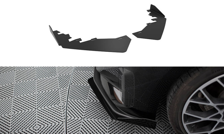 BMW 2 Coupe G42 2021+ Add-On Splitters Maxton Design i gruppen Välj bilmodell / BMW / 2-serie (G42) 2022+ hos DDESIGN Scandinavia AB (BM2G42CNC-FSF1G)