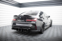 BMW M3 Sedan / Touring G80 / G81 2021- Street Pro Bakre Sidoextensions V.2 Svart/Röd Maxton Design