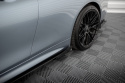 BMW 4 Coupe / Gran Coupe / Cabrio M-Pack F32 / F36 / F33 2014-2021 Street Pro Sidoextensions + Flaps Svart/Röd + Blanka Flaps Maxton Design