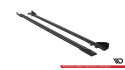 BMW 4 Coupe / Gran Coupe / Cabrio M-Pack F32 / F36 / F33 2014-2021 Street Pro Sidoextensions + Flaps Svart/Röd + Blanka Flaps Maxton Design