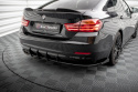 BMW 4 Gran Coupe F36 2014-2021 Street Pro Bakre Sidoextensions + Flaps Svart/Röd + Blanka Flaps Maxton Design