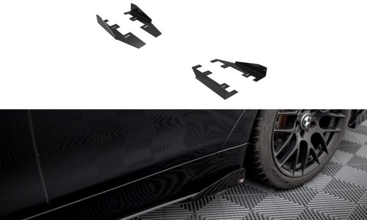 BMW 4 Gran Coupe F36 2014-2017 Add-On Splitters Maxton Design i gruppen Välj bilmodell / BMW / 3-serie-4-serie (F30-F36) 11-19 / Styling / Sidokjolar hos DDESIGN Scandinavia AB (BM4F36GCCNC-SF1G)