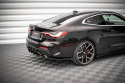 BMW 4 M-Pack G22 / G23 / G22 Facelift / G23 Facelift 2020-2024 Street Pro Bakre Sidoextensions + Flaps Svart/Röd + Blanka Flaps Maxton Design
