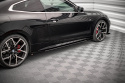 BMW 4 M-Pack / M440i G22 / G23 / G22 Facelift / G23 Facelift 2020-2024 Street Pro Sidoextensions + Flaps Svart/Röd + Blanka Flaps Maxton Design