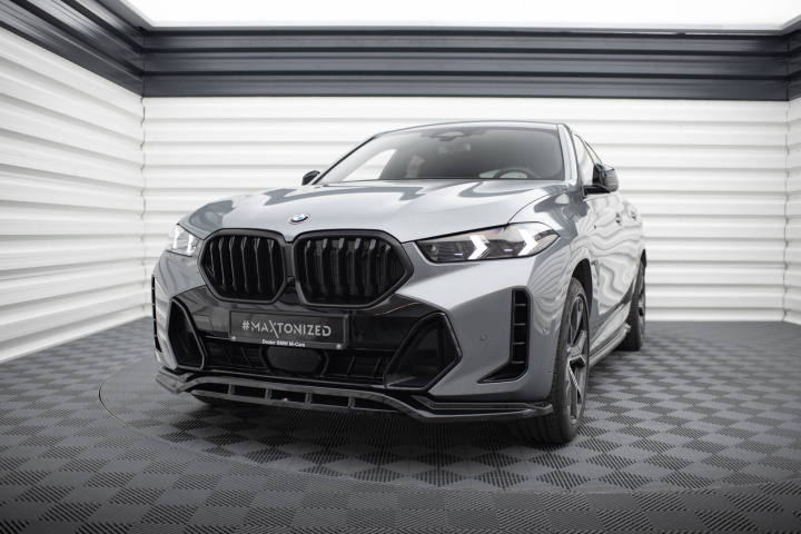 BMW X6 M-Sport G06 LCI 2023+ Frontläpp / Frontsplitter V.1 Maxton Design i gruppen Välj bilmodell / BMW / X6 (G06) 19+ hos DDESIGN Scandinavia AB (BMX6G06FMPACKFD1GFD1RG)