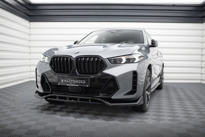 BMW X6 M-Sport G06 LCI 2023+ Frontläpp / Frontsplitter V.2 Maxton Design i gruppen Välj bilmodell / BMW / X6 (G06) 19+ hos DDESIGN Scandinavia AB (BMX6G06FMPACKFD2GFD2RG)