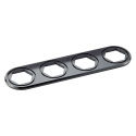 Bulkhead Plåtkit - Inline 4, Bakplatta & O-ringar - Svart  T7 Design