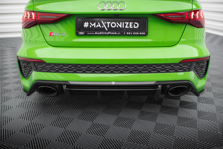 Audi RS3 Sedan 8Y 2020+ Kolfiber Diffuser Maxton Design i gruppen Välj bilmodell / Audi / A3 - S3 - RS3 (8Y) 2020+ / Styling hos DDESIGN Scandinavia AB (CF-AU-RS3-8Y-RS1-245-P)