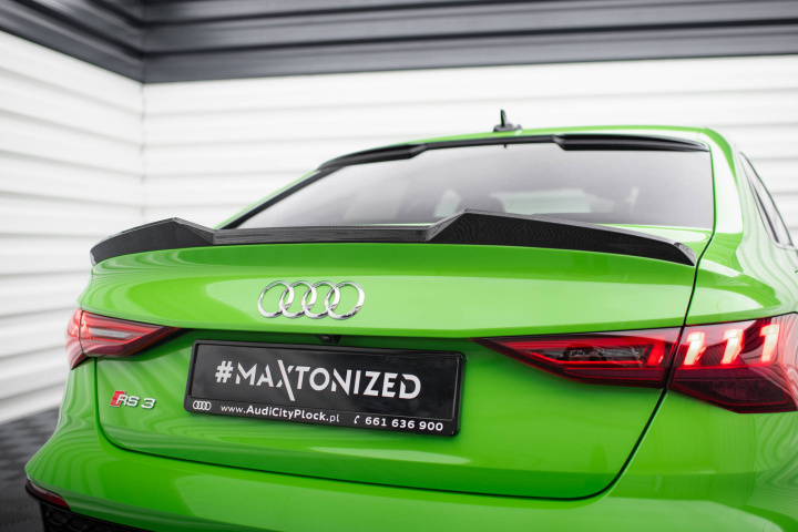 Audi RS3 Sedan 8Y 2020-2024 Kolfiber Vinge Maxton Design i gruppen Välj bilmodell / Audi / A3 - S3 - RS3 (8Y) 2020+ / Styling hos DDESIGN Scandinavia AB (CF-AU-RS3-8Y-S-H1-245-P)