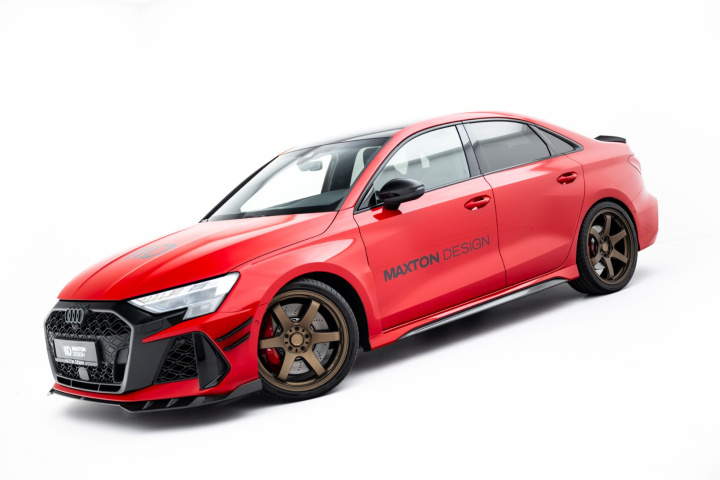 Audi RS3 Sedan / Sportback 8Y / 8Y Facelift 2020-2024 Kolfiber Sidokjolar / Sidoextensions V.2 Maxton Design i gruppen Välj bilmodell / Audi / A3 - S3 - RS3 (8Y) 2020+ / Styling hos DDESIGN Scandinavia AB (CF-AU-RS3-8YF-SD2-245-P)