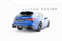 Audi RS6 C8 2019-2023 Kolfiber Bakre Diffuser (För bilar med dragkrok) Maxton Design