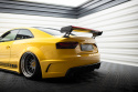 Audi A5 Coupe 8T 2007-2011 Kolfibervinge med Bred Infästning och LED-Ljus Maxton Design