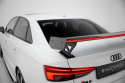 Audi A3 / A3 S-Line / S3 / RS3 Sedan 8V / 8V Facelift 2013-2016 Kolfibervinge med Bred Infästning och LED-Ljus Maxton Design