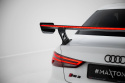 Audi A3 / A3 S-Line / S3 / RS3 Sedan 8V / 8V Facelift 2013-2016 Kolfibervinge med Bred Infästning och LED-Ljus Maxton Design