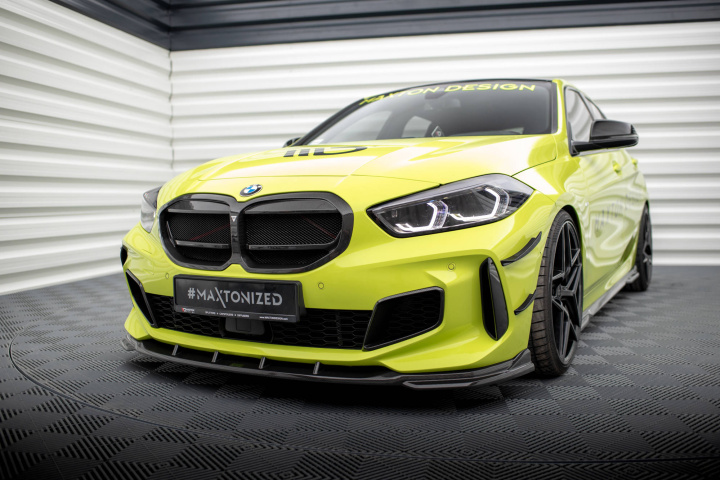 BMW 1 F40 M-Pack / M135I 2019+ Kolfiber Frontläpp / Frontsplitter Maxton Design i gruppen Välj bilmodell / BMW / 1-serie (F40) 2019+ / Styling / Frontläppar hos DDESIGN Scandinavia AB (CF-BM-1-40-M-FD1-245-P)