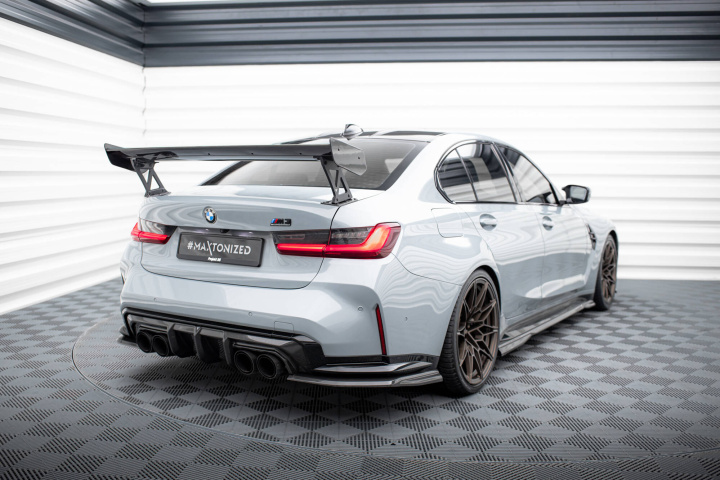 BMW 3-Serie Ink M-Sport G20 2018+ / M3 G80 2021+ Kolfibervinge Bred Infästning Spoiler Maxton Design i gruppen Välj bilmodell / BMW / 3-serie-4-serie (G20-G26) 19+ / Styling / Vingar hos DDESIGN Scandinavia AB (CF-BM-3-G80-M-WING5-245-P)