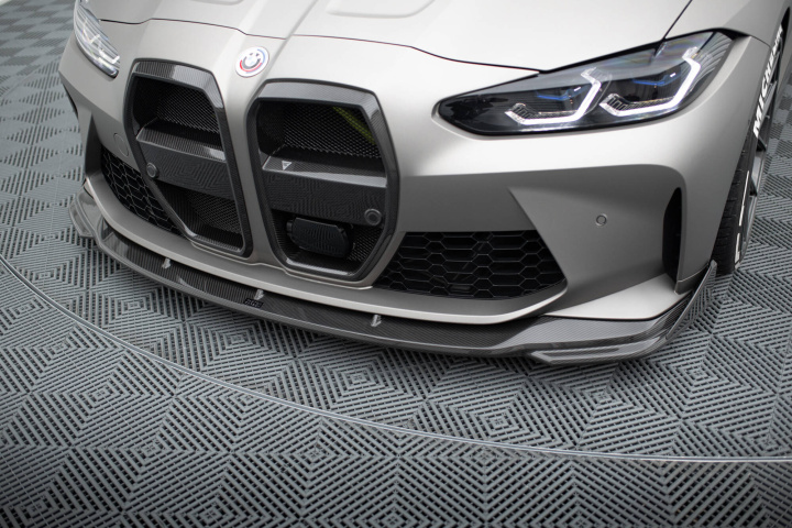 BMW M4 G82 / G82 Facelift 2021-2024 Kolfiber Främre Splitters Maxton Design i gruppen Välj bilmodell / BMW / M4 4-serie (G82) 2021+ hos DDESIGN Scandinavia AB (CF-BM-4-G82-M-FSF1-245-P)