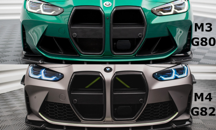 BMW M4 G82 / M3 G80 / G81 2021+ Kolfiber Grill Maxton Design i gruppen Välj bilmodell / BMW / M4 4-serie (G82) 2021+ hos DDESIGN Scandinavia AB (CF-BM-4-G82-M-G1-245V-P)