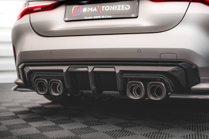 BMW M4 G82 / M3 G80 2021+ Kolfiber Diffuser V.1 Maxton Design i gruppen Välj bilmodell / BMW / M4 4-serie (G82) 2021+ hos DDESIGN Scandinavia AB (CF-BM-4-G82-M-RS1-245-P)