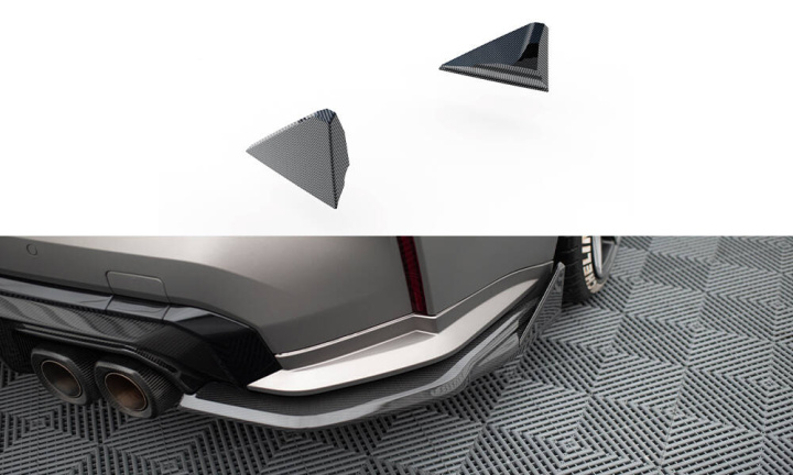 BMW M4 G82 / G82 Facelift 2021-2024 Kolfiber Bakre Splitters Maxton Design i gruppen Välj bilmodell / BMW / M4 4-serie (G82) 2021+ hos DDESIGN Scandinavia AB (CF-BM-4-G82-M-RSF1-245-P)