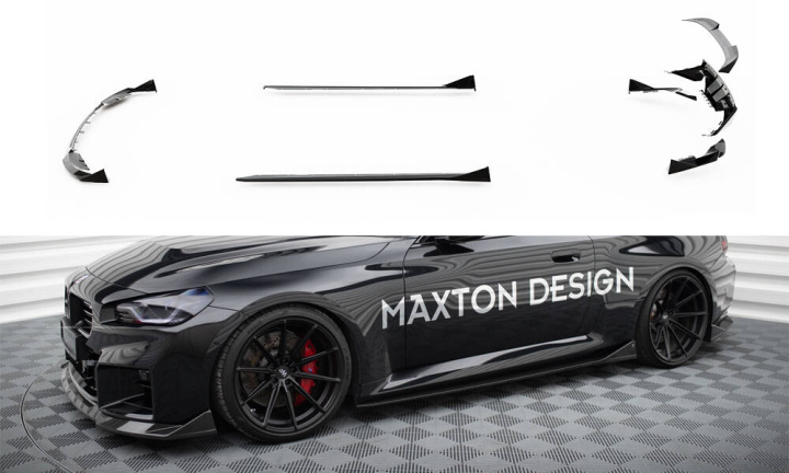 BMW M2 G87 2023+ Kolfiber Komplett Splitterkit Maxton Design i gruppen Välj bilmodell / BMW / M2 2-Serie (G87) 2023+ hos DDESIGN Scandinavia AB (CF-BM-M2-G87-SET)