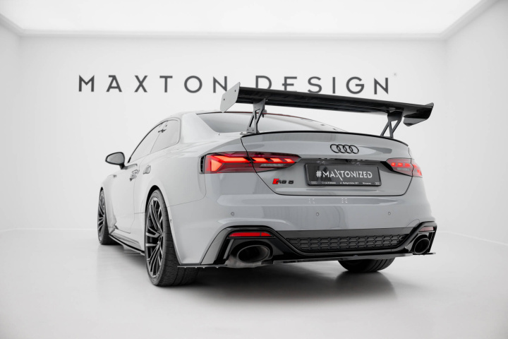 Audi A5 / A5 S-Line / S5 / RS5 Coupe F5 / F5 Facelift 2017-2019 Kolfibervinge V.1 med Bred Infästning Maxton Design i gruppen Välj bilmodell / Audi / A5 - S5 - RS5 (F5) 2016+ / Styling hos DDESIGN Scandinavia AB (CFAUS52FCWING5EXT245P1)