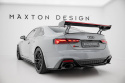 Audi A5 / A5 S-Line / S5 / RS5 Coupe F5 / F5 Facelift 2017-2019 Kolfibervinge V.1 med Bred Infästning och LED-Ljus Maxton Design