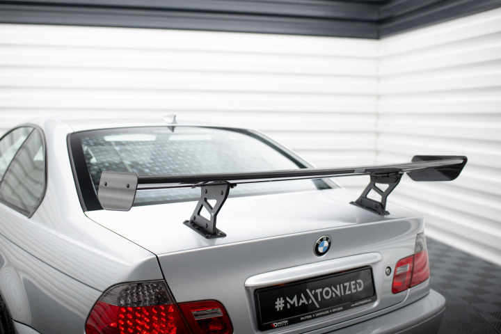 BMW 3-Serie Coupé E46 1998-2005 Kolfibervinge Smal Infästning Spoiler Maxton Design i gruppen Välj bilmodell / BMW / 3-serie (E46) 1998-2005 / Styling / Vingar hos DDESIGN Scandinavia AB (CFBM346CWING5INT245P)