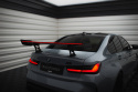 BMW 3-Serie Ink M-Sport G20 2018+ / M3 G80 2021+ Kolfibervinge Spoiler med LED-Ljus Smal Infästning Maxton Design