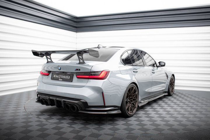 BMW 3-Serie Ink M-Sport G20 2018+ / M3 G80 2021+ Kolfibervinge Smal Infästning Spoiler Maxton Design i gruppen Välj bilmodell / BMW / 3-serie-4-serie (G20-G26) 19+ / Styling / Vingar hos DDESIGN Scandinavia AB (CFBM3G80MWING5INT245P)