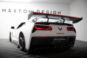 Chevrolet Corvette Stingray / Grand Sport C7 2013-2019 Kolfibervinge med Swan Neck-Infästning och LED-Ljus Maxton Design