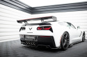 Chevrolet Corvette Stingray / Grand Sport C7 2013-2019 Kolfibervinge med Smal Infästning och LED-Ljus Maxton Design