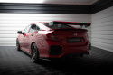 Honda Civic SI Mk10 2017-2019 Kolfibervinge med Smal Infästning och LED-Ljus Maxton Design