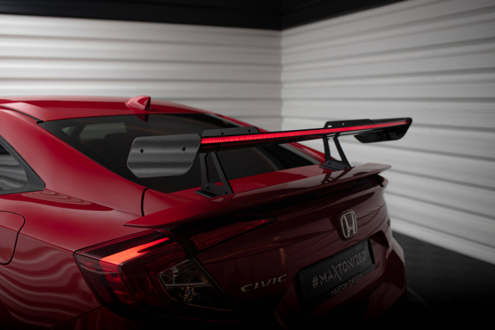 Honda Civic SI Mk10 2017-2019 Kolfibervinge med Swan Neck-Infästning och LED-Ljus Maxton Design i gruppen Välj bilmodell / Honda / Civic FC - FK Standard 16-21 / Styling hos DDESIGN Scandinavia AB (CFHOCI10SIWING5UPP245PLED)