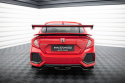 Honda Civic SI Mk10 2017-2019 Kolfibervinge med Swan Neck-Infästning och LED-Ljus Maxton Design