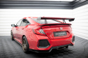 Honda Civic SI Mk10 2017-2019 Kolfibervinge med Swan Neck-Infästning och LED-Ljus Maxton Design