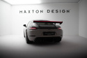 Porsche 718 Cayman 2016+ Kolfibervinge V.1 med Smal Infästning och LED-Ljus Maxton Design
