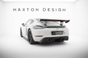 Porsche 718 Cayman 2016+ Kolfibervinge V.2 med Smal Infästning och LED-Ljus Maxton Design