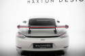 Porsche 718 Cayman 2016+ Kolfibervinge med Swan Neck-Infästning V.1 med LED-Ljus Maxton Design