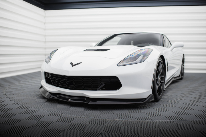 Chevrolet Corvette C7 2013-2019 Frontsplitter V.2 Maxton Design i gruppen Välj bilmodell / Chevrolet / Corvette C7 / Styling hos DDESIGN Scandinavia AB (CH-CO-C7-FD2G)