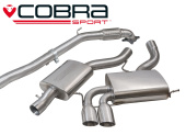 COBRA-AU09c Audi S3 (8P) (3-dörrars) Quattro 06-12 Turboback-system (Med De-Cat & Ljuddämpare) Cobra Sport (1)
