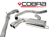 COBRA-AU15b Audi A3 (8P) 2.0 TFSI 2WD (3 & 5-dörrars) 04-12 Turboback-system (Med Sportkatalysator & Ej Ljuddämpat) Cobra Sport (1)