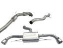 Audi TT 2.0 TFSI (Mk2) ¬†(Quattro) 12- Turboback-sportavgassystem (Med Sportkatalysator & Ej Ljuddämpat) Cobra Sport