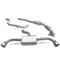Audi TT 1.8 & 2.0 TFSI (Mk2) (2WD) Dubbla Utblås 11- Turboback-sportavgassystem (Med Sportkatalysator) Cobra Sport