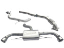 Audi TT 1.8 & 2.0 TFSI (Mk2) (2WD) Dual Exit T/Ps 11- Turboback-sportavgassystem (Med De-Cat) Cobra Sport