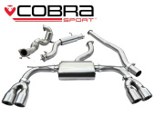 COBRA-AU54a Audi S3 (8V) (3-dörrars) Quattro 13- Turboback-system (Med Sportkatalysator & Ljuddämpare) Cobra Sport (1)