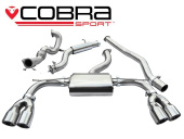 COBRA-AU54c Audi S3 (8V) (3-dörrars) Quattro 13- Turboback-system (Med De-Cat & Ljuddämpare) Cobra Sport (1)
