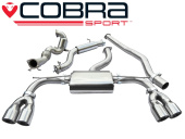 COBRA-AU68a Audi S3 (8V) (saloon) Quattro 13- Turboback-system (Med Sportkatalysator & Ljuddämpare) Cobra Sport (1)
